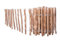 Sevico Staketenzaun imprägniert Haselnuss Holzzaun Haselnussholz Zaunlatte Rollzaun Kastanienzaun Gartenzaun 70 cm x 5m, Lattenabstand: 7-8 cm