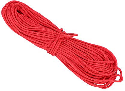 KIMISS D-Loop-Material, D-Loop-Sehne für Compound-Bogen, Nylon, Bogenschießen, Compound-Bogen-Sehne, Nylon-Nocke, Sichere Freigabe, D-Loop-Bogensehne, Schwarz (Rot)