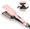 Rizador Pelo Ondas de 2 Barriles, Rizador de Pelo 32MM, Tenacillas Pelo PARWIN PRO BEAUTY, Rizos Grandes, Ondulador de Pelo con 4 Temperaturas Ajustables, Ondas Instantáneas（Rosa）
