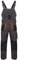 Luckyberg Herren Latzhose, Arbeitshose viel funktionale Taschen. Arbeitslatzhose Herren Größe: 44-62 (DE/NL/SE/PL, Numerisch, 56, Regular, Regular, Standard, Graphit)