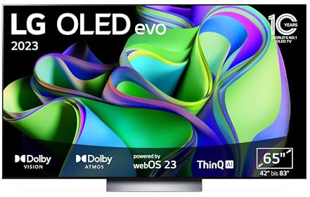 LG OLED 65C3 - TV OLED 65'' (163 cm) - 4K Ultra HD 3840x2160 - 100 Hz - Smart TV - Processeur a9 Gen6 - Dolby Atmos - 4xHDMI - W