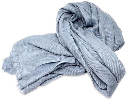 ISMA HANDMADE Damen Plain Natur Pashmina Schal Schal Kaschmir Wolle Winter Lange Große Warme Schals aus Nepal