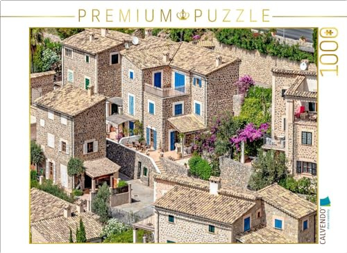 CALVENDO Puzzle Deià am Rand des Tramuntanagebirges in Mallorca | 1000 Teile Lege-Größe 64 x 48 cm Foto-Puzzle für glückliche Stunden
