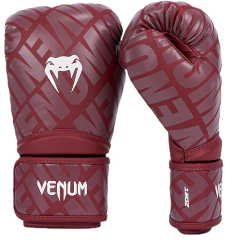 Venum, Contender 1.5 XT Boxhandschuhe, Unisex Erwachsene, 16 Oz, Burgunderrot/Weiß