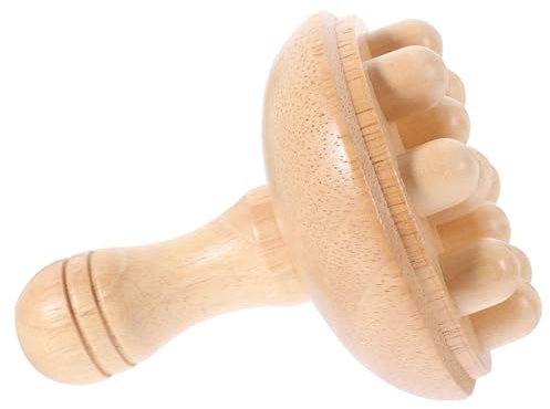 Gatuida Massagekamm Für Kopfhautmassage Guasha-massagegerät Aus Gummibaumholz Haarmassagebürste Für Entspannung Und Akupunktmassage Tragbar Für Heim Und Reisegebrauch