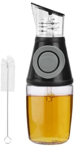 Dispenser di olio con pompa dosatrice e misurino 250 ml con per la pulizia