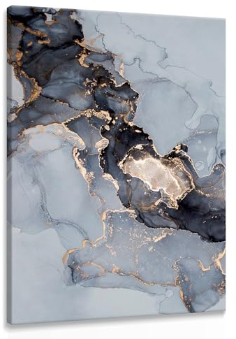 Muralo Wandbilder Abstraktion Aufhängefertig, Kunstdruck - 40x60 cm | Leinwandbild, Modernes Design, UV-beständig - ideal für Wohnzimmer, Schlafzimmer und Büro