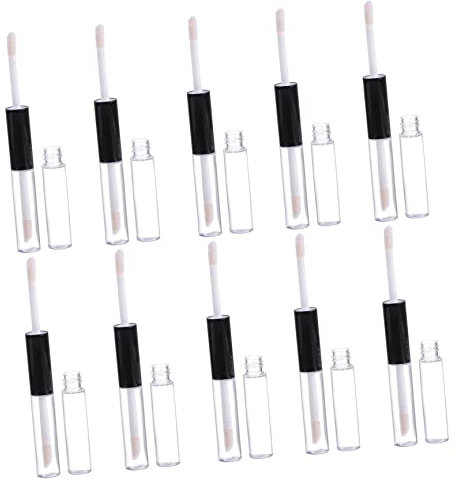 Didiseaon 10pcs Diy Lip Gloss Bottles Double Head Lip Gloss Tube Tubes Empty Portable and Fashionable