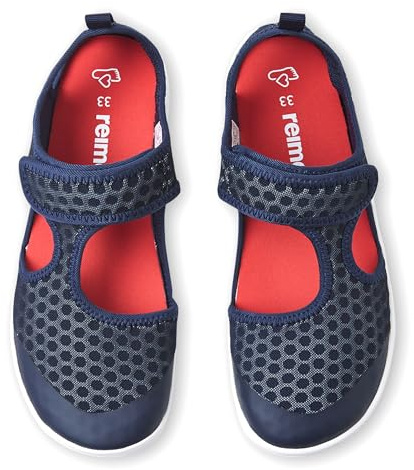 Reima - Rantaan Barfuß Sandalen für Kinder - Leichte, atmungsaktive Kinder Sandalen mit flexibler Sohle, viel Platz für die Zehen, Klettverschluss, herausnehmbare Einlegesohlen - Navy, 30