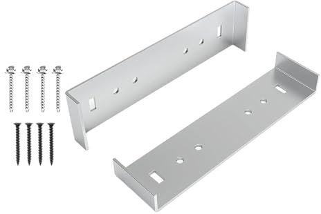 Milageto Staffe di montaggio per cassetta postale da 2 pezzi Supporti di fissaggio per cassetta postale Accessorio in metallo resistente e facile da installare