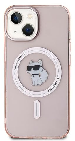 CG MOBILE Karl Lagerfeld KLHMN61HFCCNOP Hülle für iPhone 11 / Xr 6.1 Rosa hardcase IML Choupette