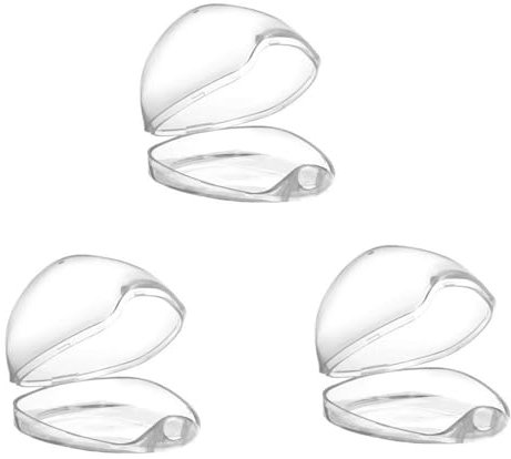Portachupete Bebe, 3 Piezas Transparente Porta Chupetes Bebe,PortáTil Guardas Chupetes Bebe,AplicacióN Universals Caja Chupete Adecuado Para Viajar Y Jugar Al Aire Libre,7x6x5.5cm
