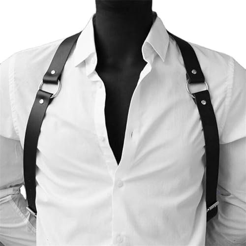 NVOQILIN Rocker Body Accessories Punk Harness Body Chain for Men Gothic Chest Chain Body Chains Sexy Neckholder Harness