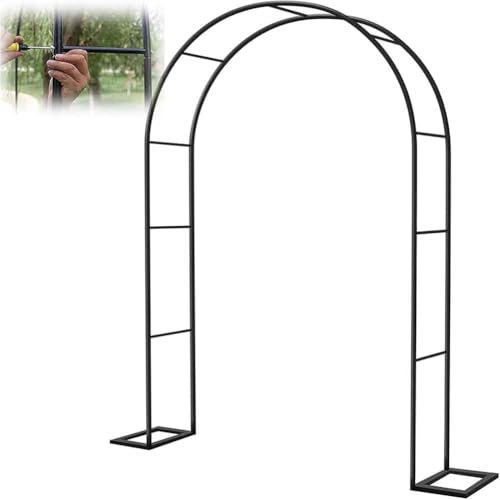 WCQSYY Arco De Jardin para Plantas Arco De Hierro Forjado para Plantas Trepadoras Arco De Rosales para Plantas Trepadoras,Blanca,W3.5M*H2.2M
