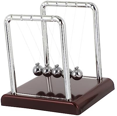 JOINPAYA Newton Swings The Ball Ladder Ball Game Newton Pendulum Balls Desk Balls Pendulum Playset Newton Balance Ball Newtons Cradle Pendulum Balls Swinging Physics Plastic