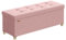 SONGMICS Sitzbank mit Stauraum, Hocker faltbar, 38 x 110 x 40 cm, Aufbewahrungsbox mit Deckel, Fußhocker 112 L, Samt, bis 300 kg belastbar, Flur Wohnzimmer Schlafzimmer, pastellrosa LSF0518R02