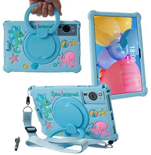 EspZanthic Funda Universal 10.1 Tablet Compatible con DOOGEE U9/U10/T10 Pro/YESTEL T5/T13/ Oangcc 10.1/ ZIOVO 10/ JUSYEA J5/ DMOAO 10.1/ RUSHAR 10.1/ SIMPLORI 10.1
