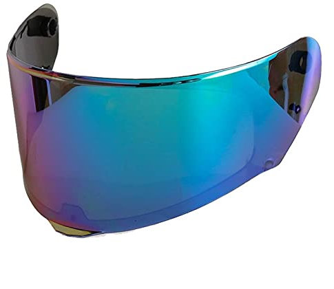 Motociclo Lente for visiera casco, compatibile con LS-2 Ff320 Ff353 Ff800 Modello lente casco MHR-74 (fumo)(Rainbow)