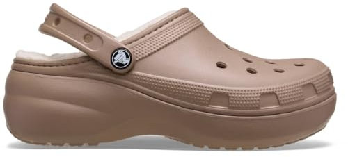 Crocs Classic Platform Lined Clog 37-38 EU Latte