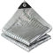 Toldo reflectante de aluminio plateado de 3 x 6 m con ojales, ideal para invernadero, patio, césped, protección UV y reducción de calor, toldo al aire libre