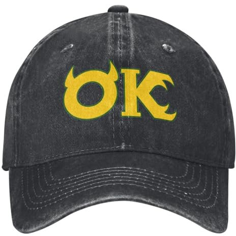 URYRYUI Bedruckte Baseballkappe Monsters Inc.Washed University Sullivan Boo Trucker Hut Sommer Unisex Teenager Sonnencreme Modeaccessoires Sport Geschenk