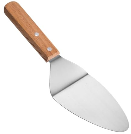 Tortenheber – Edelstahl-Kuchen-Servierwerkzeug | Holzgriffschneider, Dessert-Utility, tragbare Backhilfe, Haushaltskochbegleiter, eleganter Gebäck-Präsentationshelfer für die Küche