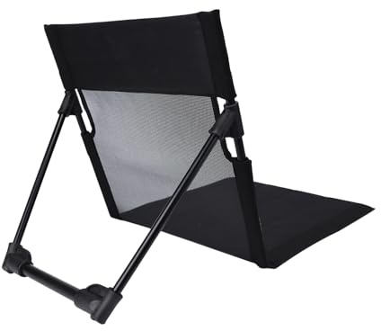 Genérico Silla de Playa Plegable,Asiento Reclinable sin Patas para Exterior,Respaldo Reclinable Plegable | para Exteriores Playa Piscina Picnic Patio Jardín Terraza Campo