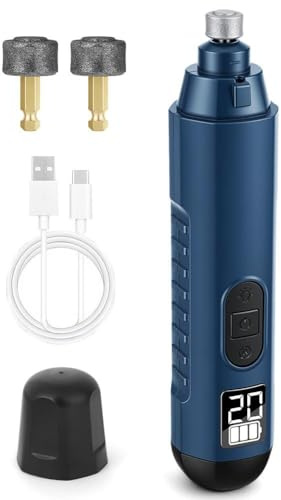 Aolso Lime à Ongles pour Chien et Chat, Rechargeable Broyeur à Ongles pour Chien, 45 décibels Super Silencieux, 5 Vitesses, idéal pour Les Petits et Grands Animaux de Compagnie (Bleu)