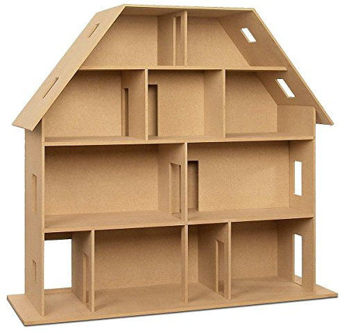 MINI MUNDUS 90250 Puppenhäuser, Naturholz