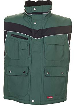 Planam Herren Plaline Winterweste Winter Weste Plaline Größe L in grün/schwarz (1er Pack)