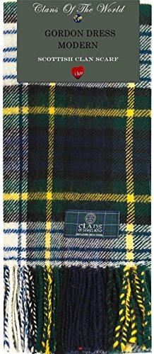 I LUV LTD Gordon Dress Modern Tartan Clan Scarf 100% Soft Lambswool