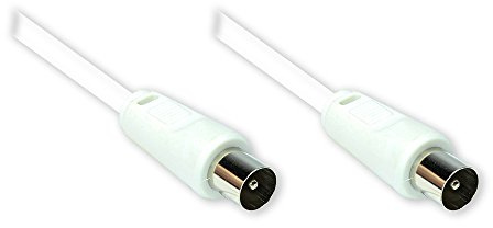 Kabelmeister® Antennenkabel mit Mantelstromfilter, Doppelschirmung, 1m