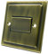 AET VAB3PFANBB Victorian Antique Brass Switch-10 Amp 3-Pole Fan Isolator Switch