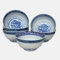 Set of 6 small Oriental Chinese Porcelain Decorated Blue and White Rice Bowls MA