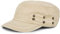 styleBREAKER Unisex Military Cap im Destroyed Vintage Look | verstellbares Army Cap aus Baumwolle | Used Look Schirmmütze für Herren und Damen, Farbe:Beige