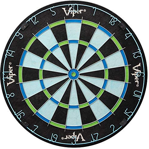 Viper Chroma Sisal/Bristle Steel Tip Dartboard with Staple-Free Bullseye Dartscheibe, Einheitsgröße