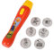 Simba 109252280 - Feuerwehrmann Sam Light Projector, 6 Motive, 16cm