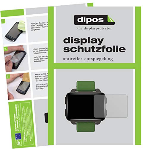 dipos I 6X Schutzfolie matt kompatibel mit LEMFO LEM4 Smartwatch Folie Displayschutzfolie
