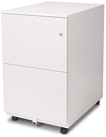 Aurora FC-102WT Aktenschrank, Metall, Weiss/opulenter Garten