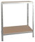 Shelf Creations Basic Schwerlastregal 90x140x30cm verzinkt 2 Böden - Regal Kellerregal Metallregal smartes Steckregal Lagerregal Werkstattregal Archivregal Industrieregal Haushaltsregal Ordnerregal
