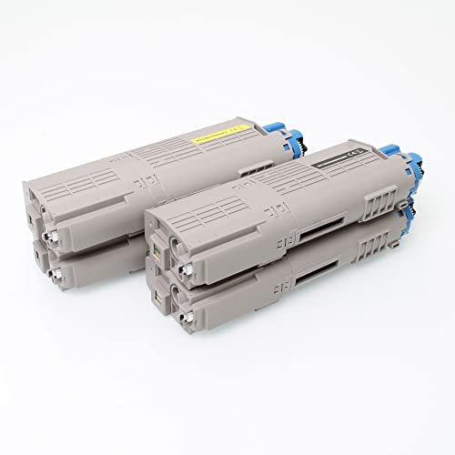 ABC Set 4X XXL Alternativ Toner für Oki C532 C532DN C542 C542DN MC563 MC563DN MC573 MC573DN C 532 C 532DN C 542 C 542DN MC 563 MC 563DN MC 573 MC 573DN 46490605 46490606 46490607 46490608