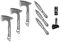 Smith & Wesson 8in Throwing Knives and 10in Axes Combo with Full Tang Stainless Steel Design, Bottle Opener and Nylon Sheaths for Recreation and Competition
