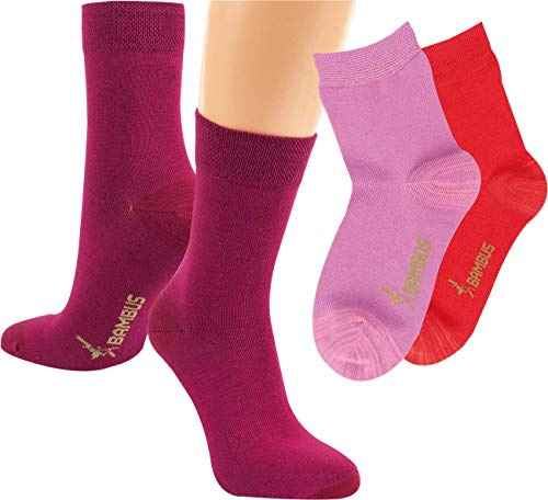 RS. Harmony Kinder Socken Bambus, verstärkte Belastungszonen, extra weich auf der Haut, atmungsaktiv, für Mädchen und Jugendliche