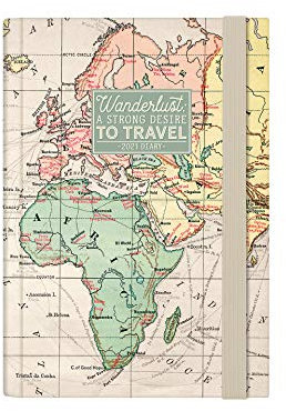 Legami Tagesplaner, 12 Monate, 2021, klein, Map