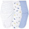 aden + anais essentials Easy Swaddle™ wrap, Baby-Pucksack für mühelos pucken, Wickel-Pucktuch aus 100% Baumwolle für Neugeborene, 4-6 Monate, 1,0 TOG, 3er-Pack, Dino-rama