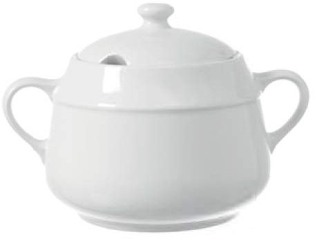 Fine Dine 799345 Bianco Soup Tureen, 3200mL Capacity, 290mm Diameter, 200mm Height