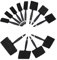 12pc Foam Paint Brushes for Varnish Oils Water Based Paint 25mm – 100mm