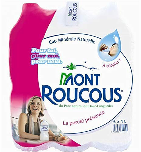 MONT ROUCOUS - Eau Minérale 6X1L - L'unité - Livraison Offerte