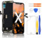 Yodoit for iPhone X LCD Screen Replacement Black, 5.8 inch Display Touch Digitizer with Complete Tool Kit, Screen Protector