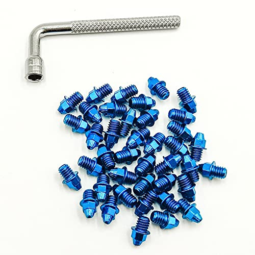 ONIPAX Fahrradpedalschrauben Schraube M4 x 7mm 40 Stück/Tasche mit 1 Schraubenschlüssel Silber…